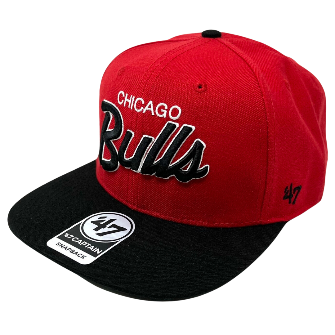 Chicago Bulls Crosstown Script Captain Snapback Hat