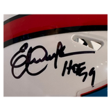 Eric Dickerson Autographed Hall Of Fame Mini Speed Helmet w/ Inscription - JSA COA