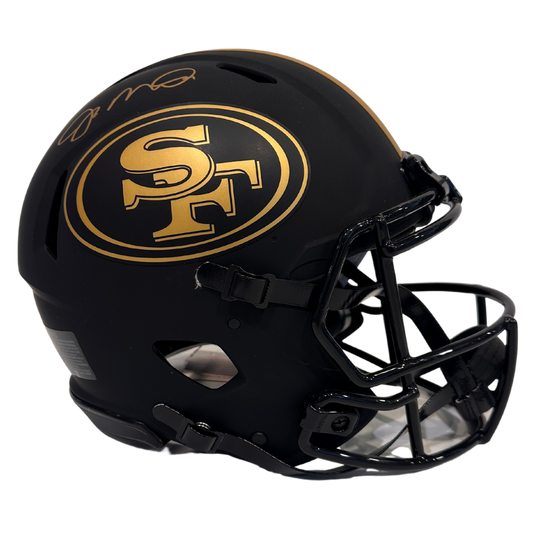 Joe Montana San Francisco 49ers Autographed Full Size Eclipse Authentic Helmet - Beckett