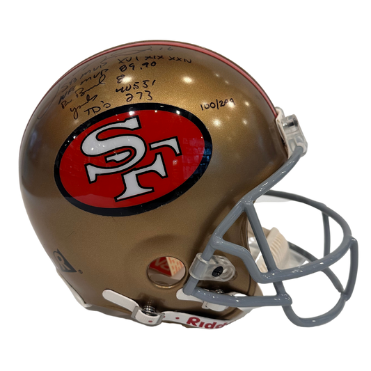 Joe Montana San Francisco 49ers Autographed Full Size Proline Helmet w/ Inscriptions - JSA