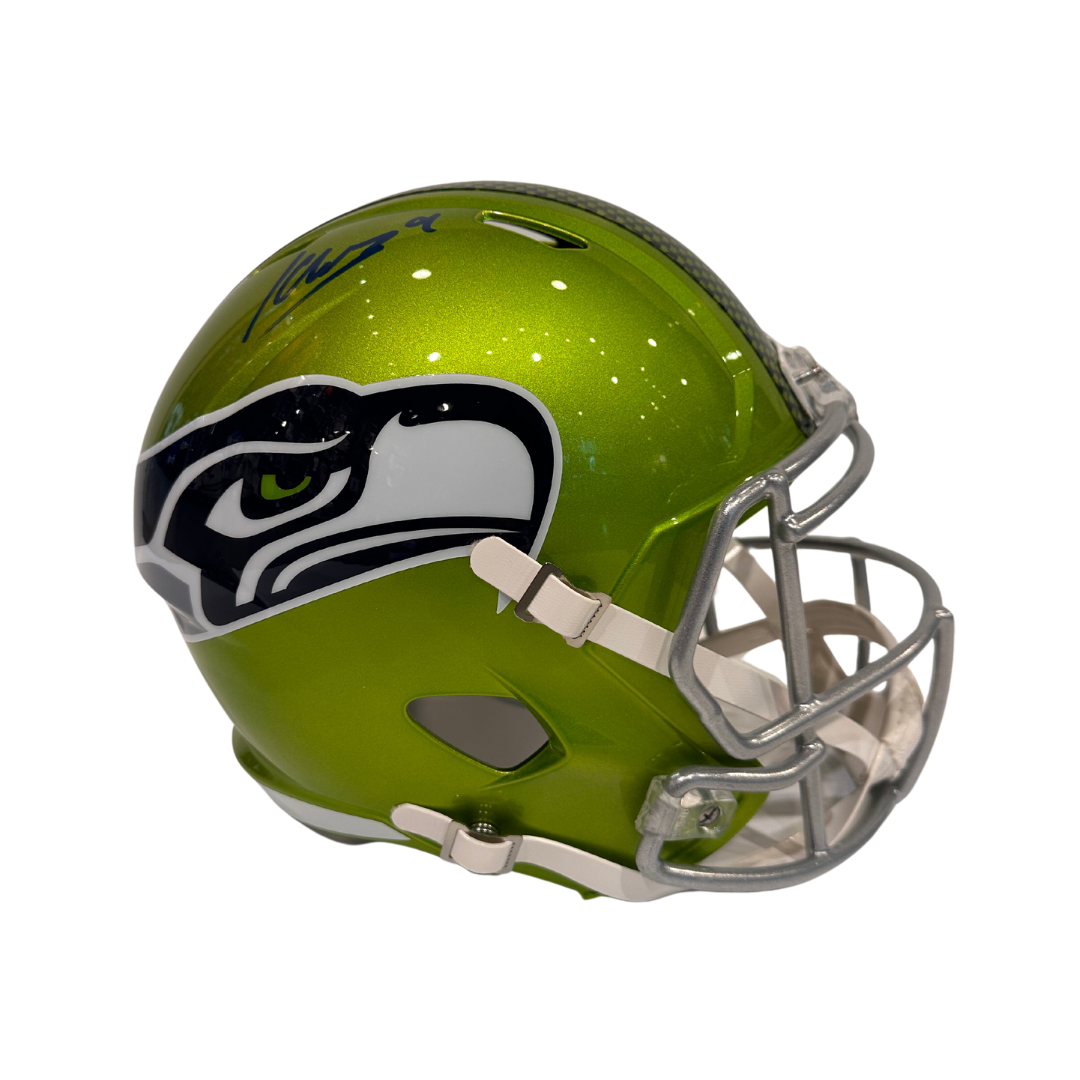Kenneth Walker Seattle Seahawks Autographed Full Size Flash Speed Rep Helmet - Beckett COA