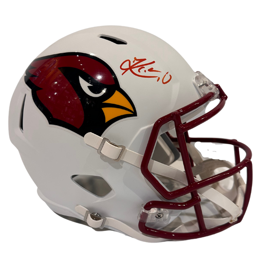 Kyler Murray Arizona Cardinals Autographed Full Size Flat White Speed Rep Helmet - Beckett