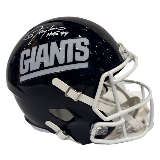Lawrence Taylor New York Giants Autographed Full Size 1981-1999 Throwback Speed Replica Helmet w/ Inscription - JSA COA