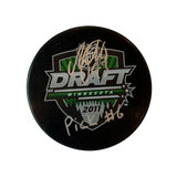 Mika Zibanejad New York Rangers Autographed 2011 Draft Puck w/ "Pick #6" Inscription - JSA COA
