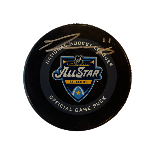 Travis Konecny Philadelphia Flyers Autographed 2020 All Star Official Game Puck - JSA COA
