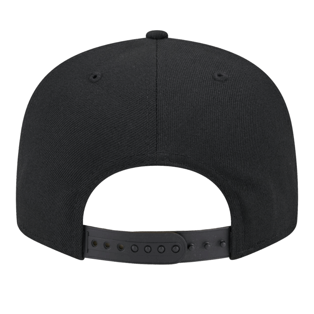 Boston Celtics Logo Blend New Era Black 9FIFTY Adjustable Snapback Hat