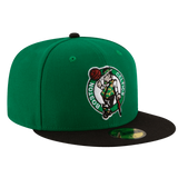 Boston Celtics Official Team Color 2Tone New Era Black/Green 59FIFTY Fitted Hat