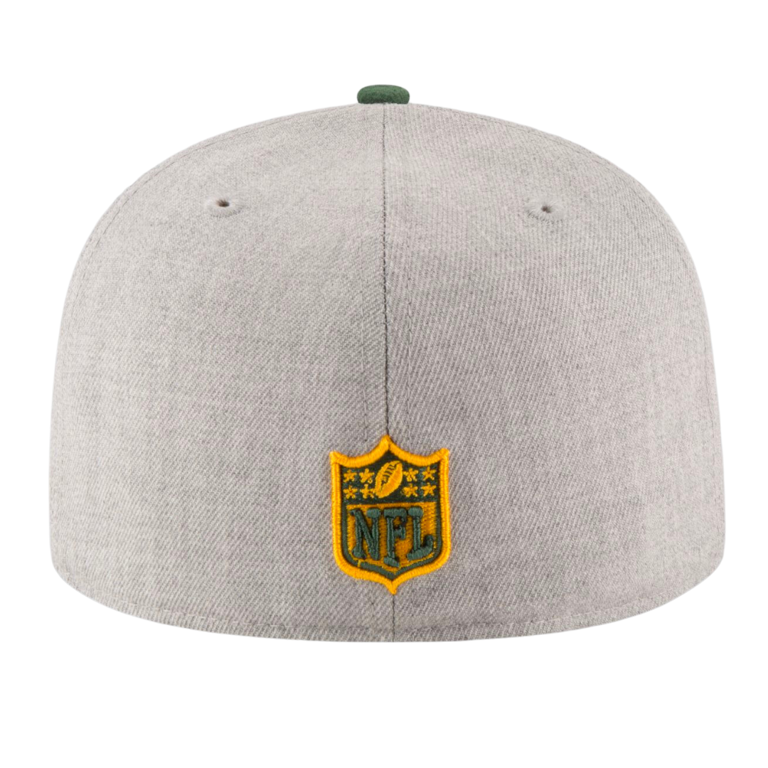 Green Bay Packers Heather Grand 59FIFTY Fitted Hat