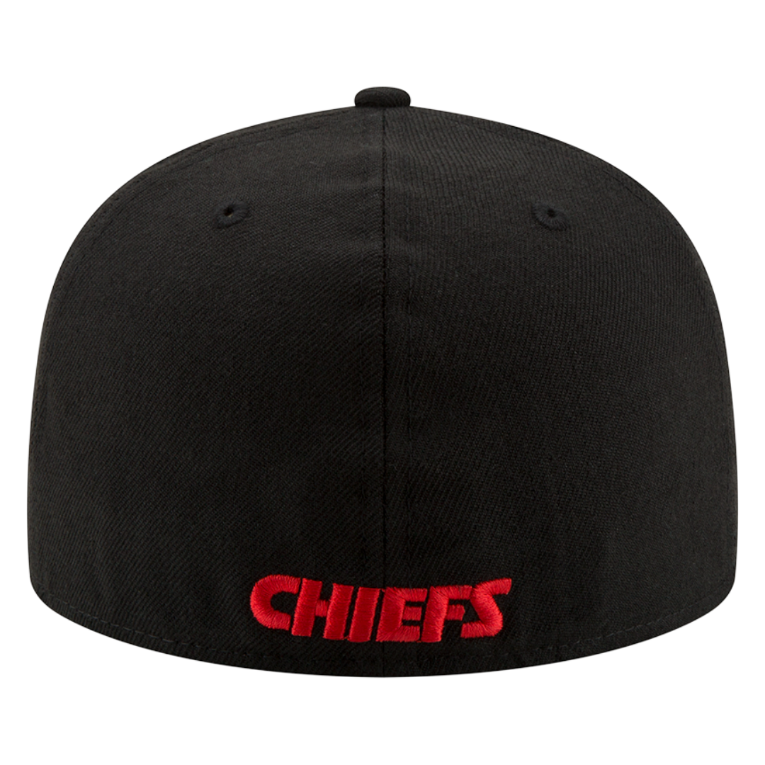 Kansas City Chiefs Basic OTC New Era Black 59FIFTY Fitted Hat