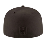 Los Angeles Rams Black on Black New Era 59FIFTY Fitted Hat
