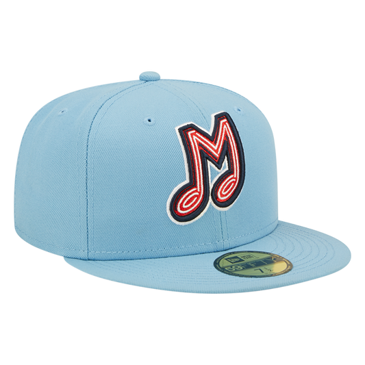Memphis Redbirds Powder Blue 59FIFTY Fitted Hat