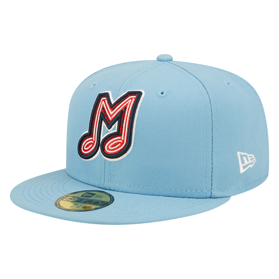 Memphis Redbirds Powder Blue 59FIFTY Fitted Hat