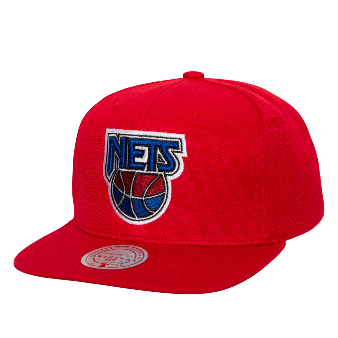 New Jersey Nets Mitchell and Ness Core Basic Snapback Hat