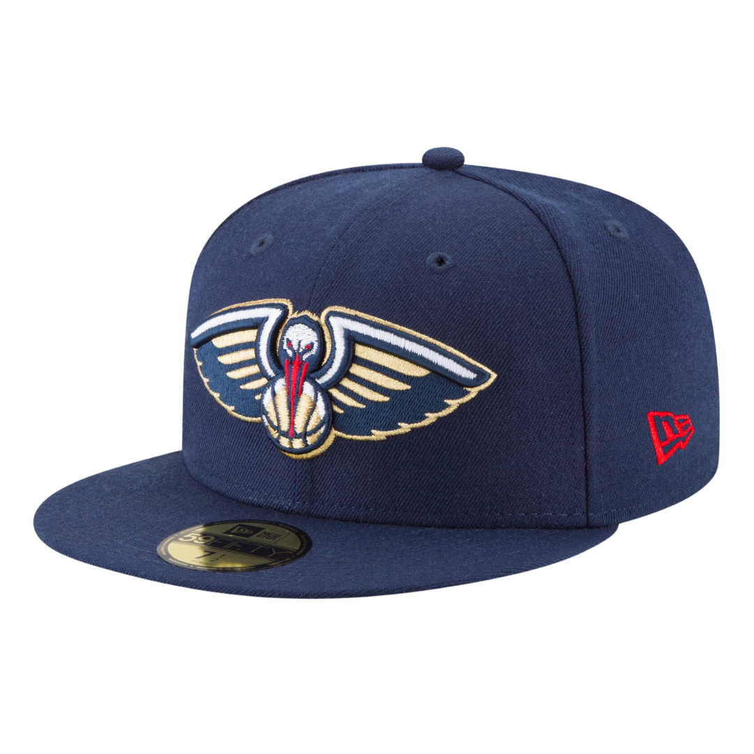 New Orleans Pelicans Official Team Color Navy New Era 59FIFTY Fitted Hat