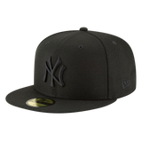 New York Yankees Black On Black New Era 59FIFTY Fitted Hat