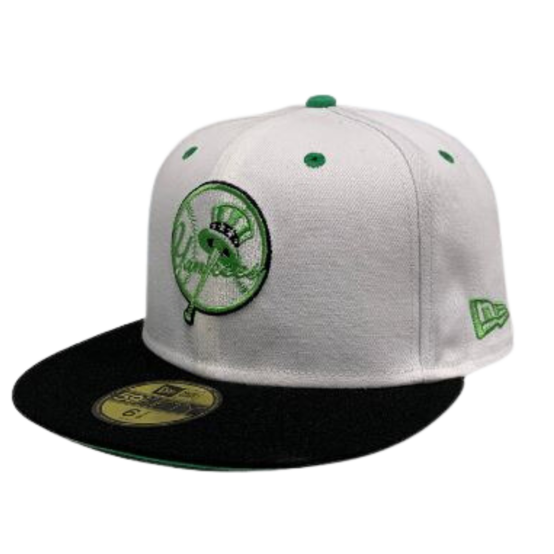 New York Yankees Cooperstown Green and White Custom 59FIFTY Fitted Hat