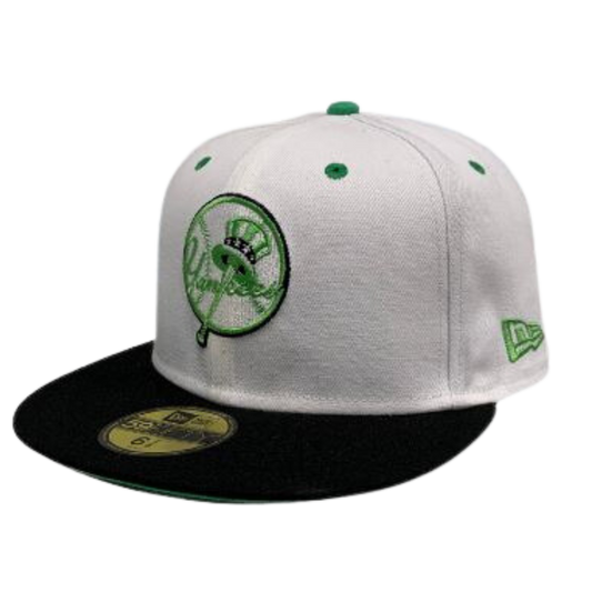 New York Yankees Cooperstown Green and White Custom 59FIFTY Fitted Hat