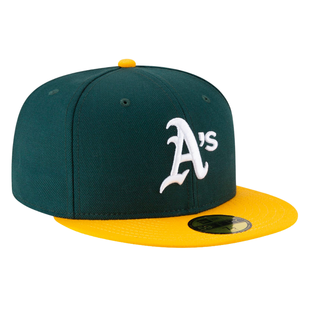 Oakland Athletics 1989 World Series Patch 2Tone New Era Green/Gold 59FIFTY Fitted Hat