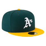 Oakland Athletics 1989 World Series Patch 2Tone New Era Green/Gold 59FIFTY Fitted Hat