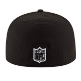 Philadelphia Eagles Black & White Logo New Era 59FIFTY Fitted Hat