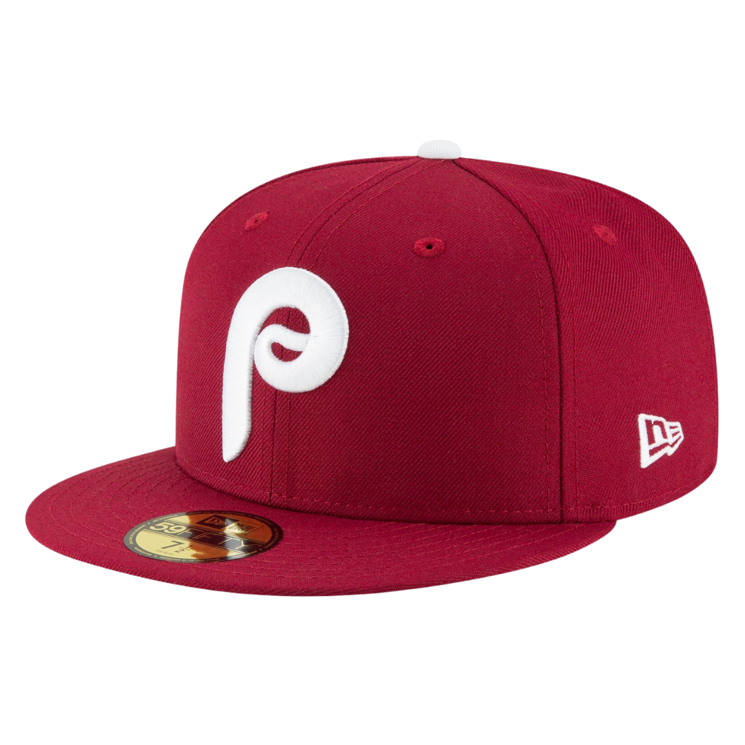 Philadelphia Phillies Cooperstown Collection Wool New Era Maroon 59FIFTY Fitted Hat