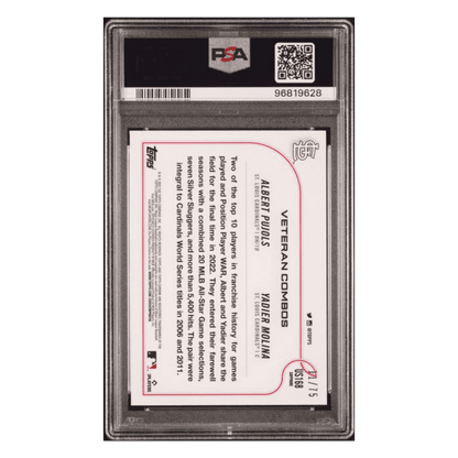 One Last Dance PSA 9 2022 Topps Chrome Update Sapphire Edition Green #d/ 75 Card #168