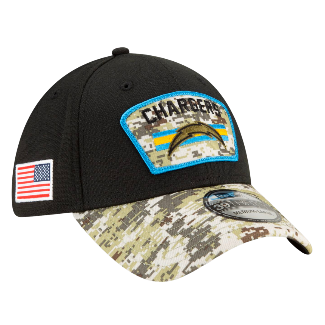 Los Angeles Chargers 2021 Salute to Service 39THIRTY Flex Hat