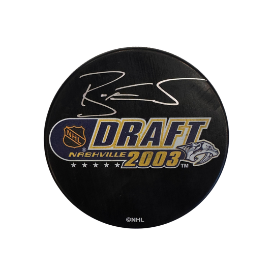 Brian Elliott Philadelphia Flyers Autographed 2003 Draft Puck - JSA COA
