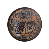 Chris Pronger Anaheim Ducks Autographed 2007 Stanley Cup Champs Logo Puck - JSA COA