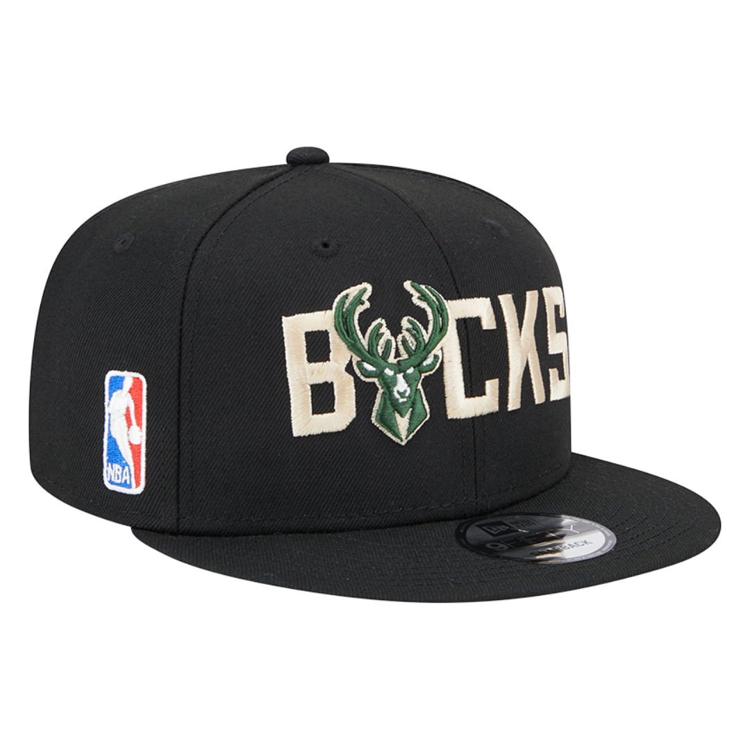 Milwaukee Bucks Logo Blend 9FIFTY Snapback Hat