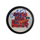 Chris Pronger St Louis Blues Autographed 1993 NHL Draft Logo Puck - JSA COA