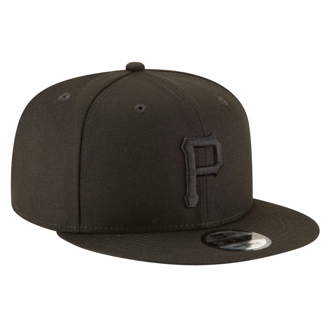 Pittsburgh Pirates Black On Black 9FIFTY Snapback Hat