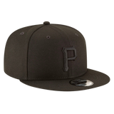 Pittsburgh Pirates Black On Black New Era 9FIFTY Adjustable Snapback Hat