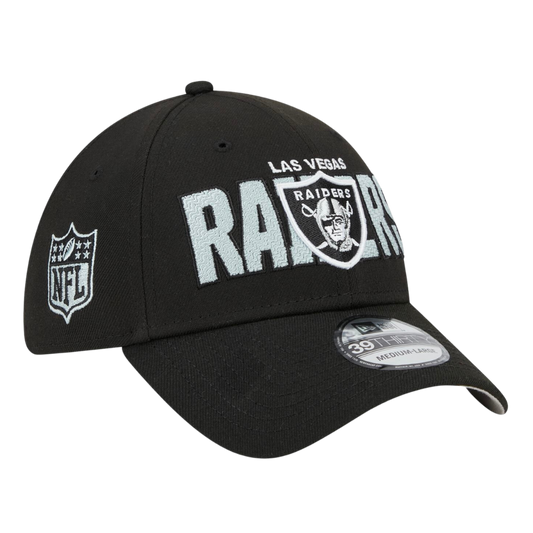 Las Vegas Raiders 2023 Draft 39THIRTY Flex Hat