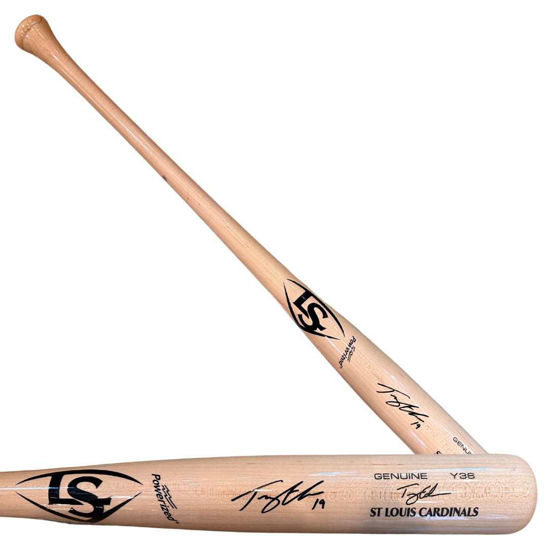 Tommy Edman St Louis Cardinals Autographed Game Model Louisville Slugger Bat Genuine Y36 - JSA COA