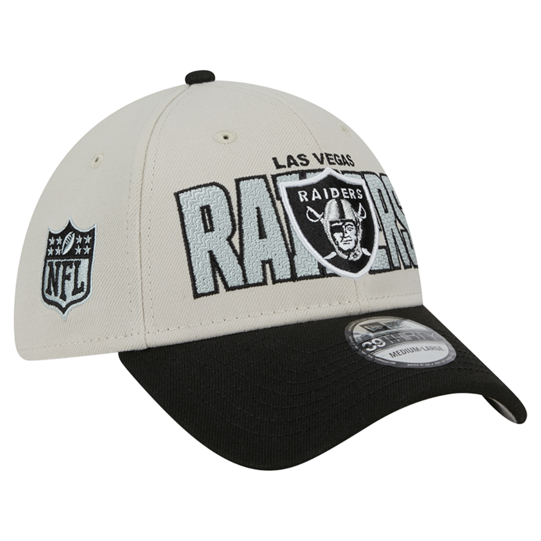 Las Vegas Raiders 2023 Draft Stone 39THIRTY Flex Hat