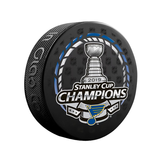 2019 Stanley Cup Champions St Louis Blues Unsigned Logo Hockey Puck