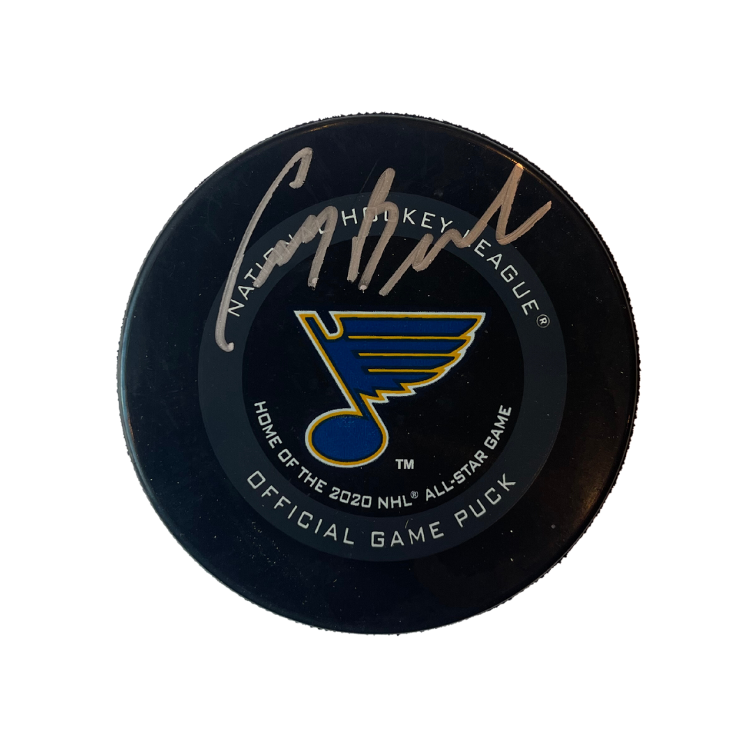 Craig Berube St Louis Blues Autographed Official Game Puck - Fan Cave COA