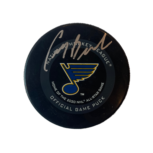 Craig Berube St Louis Blues Autographed Official Game Puck - Fan Cave COA