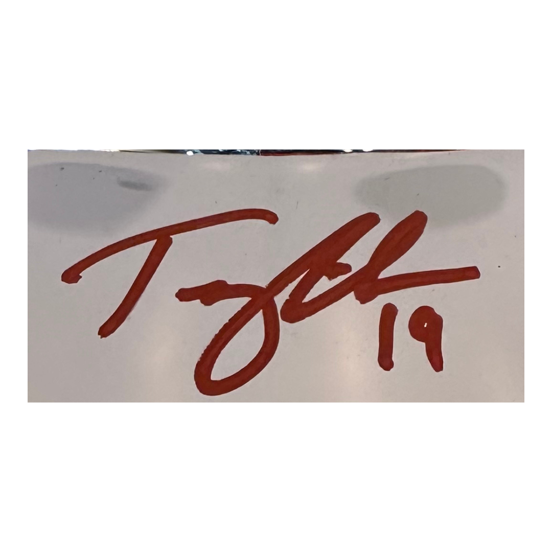 Tommy Edman St Louis Cardinals Autographed Chrome Mini Helmet - JSA COA