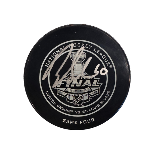 Brayden Schenn St Louis Blues Autographed 2019 Stanley Cup Final Game 4 Official Game Puck - JSA COA