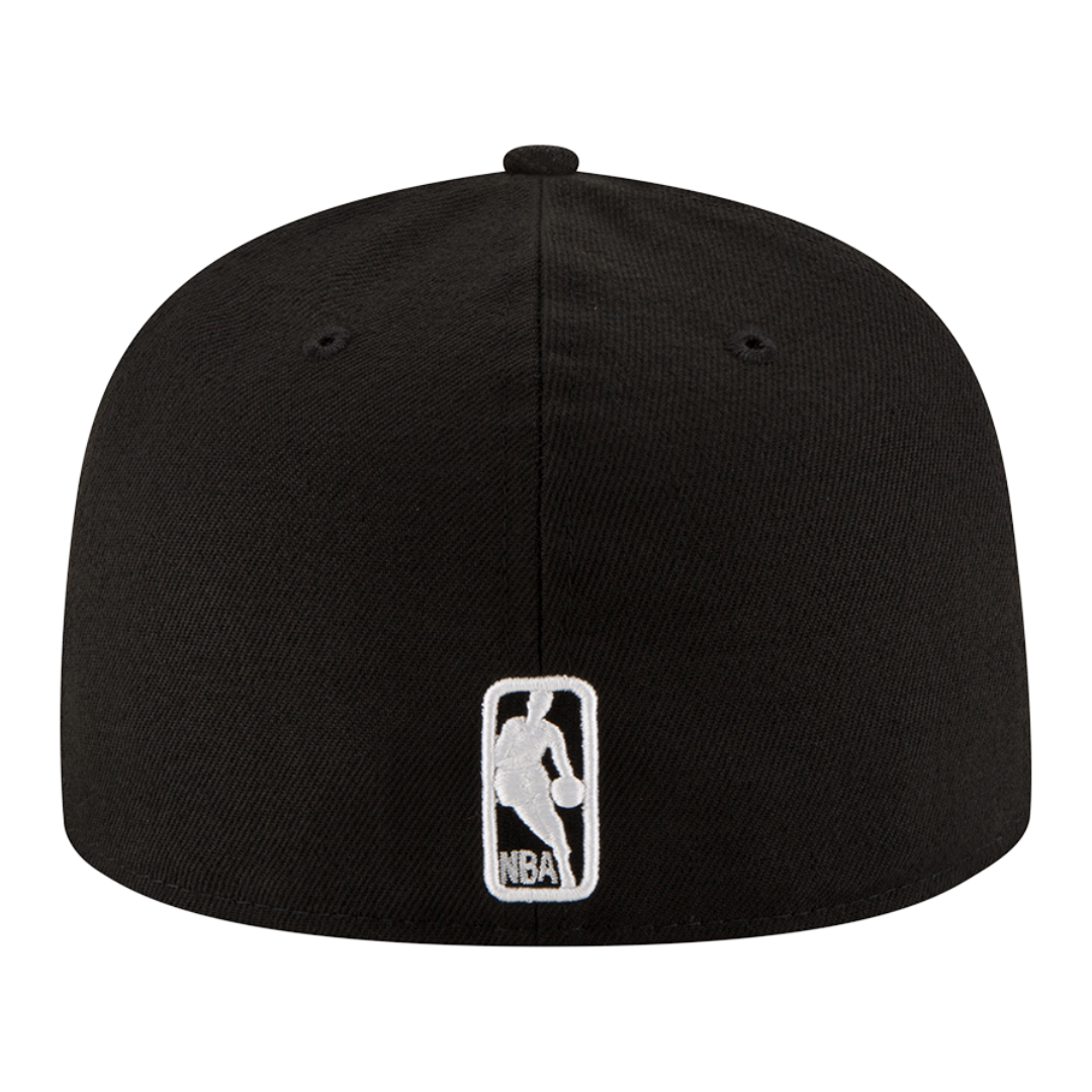 Miami Heat Black & White Logo New Era 59FIFTY Fitted Hat