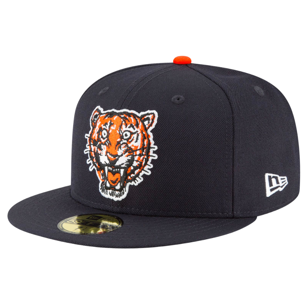 Detroit Tigers Cooperstown Collection Wool New Era Navy 59FIFTY Fitted Hat