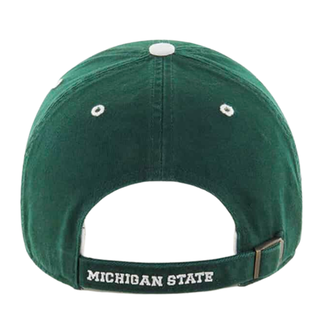 Michigan State Spartans Dark Green Clean Up Adjustable Hat