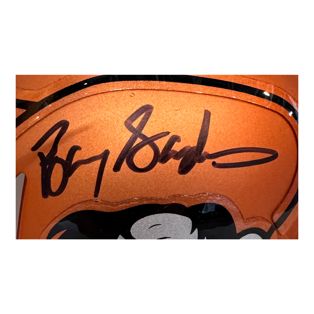 Barry Sanders Oklahoma State Cowboys Autographed Mini Speed Helmet - Beckett & Schwartz Sports COA