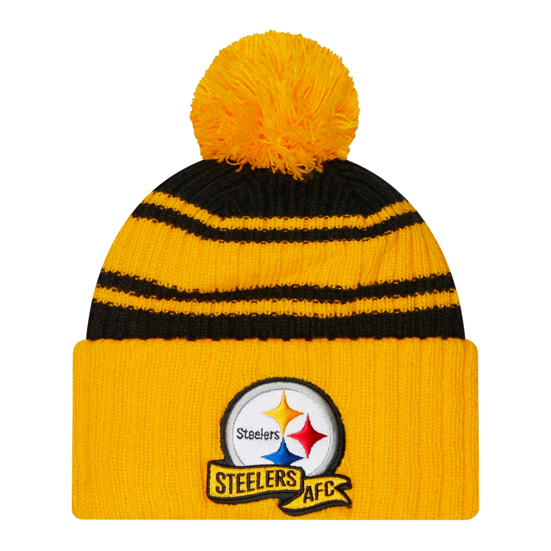 Pittsburgh Steelers 2022 Sideline Cold Weather Sport Knit Pom Beanie