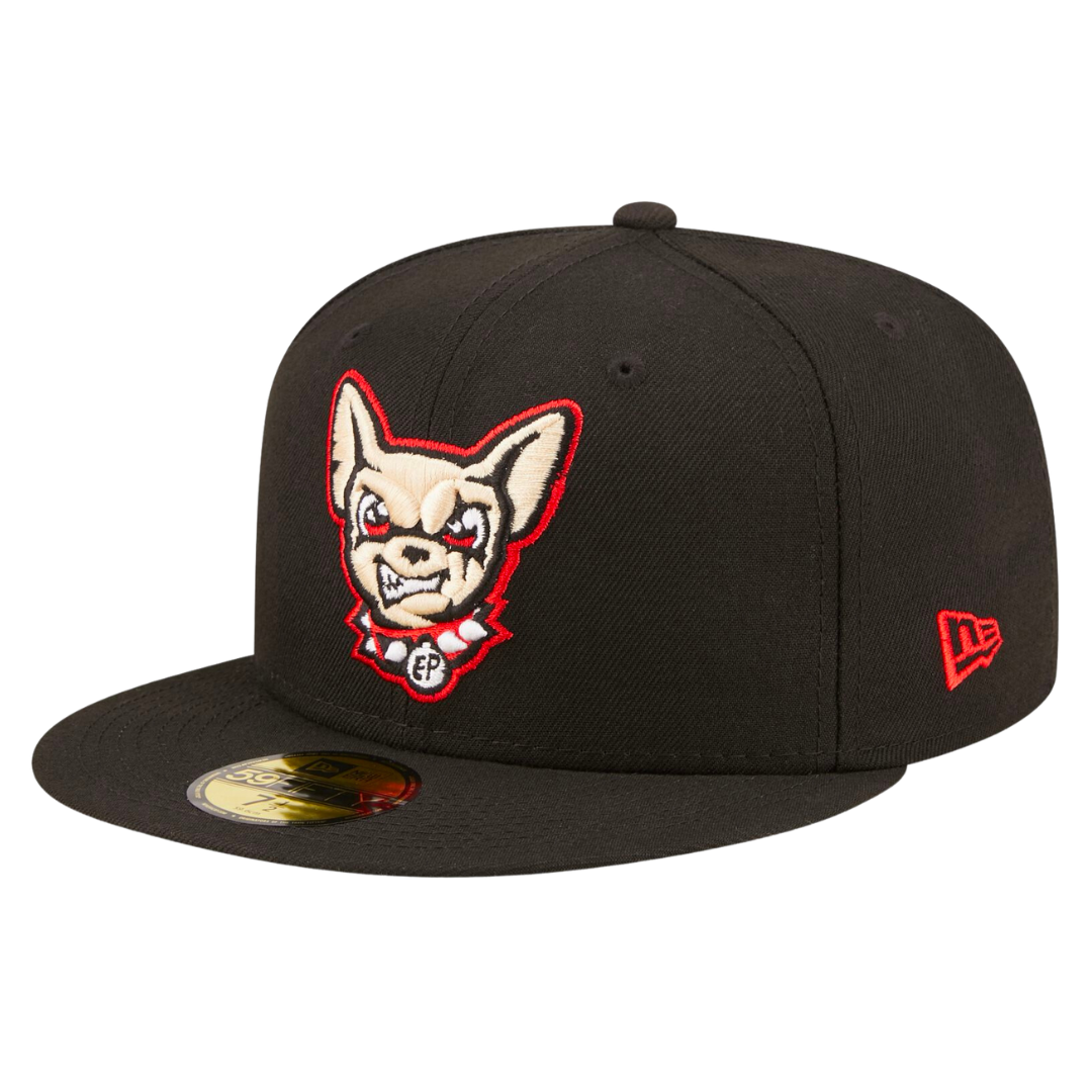 El Paso Chihuahuas Authentic Collection On-Field New Era Black 59FIFTY Fitted Hat