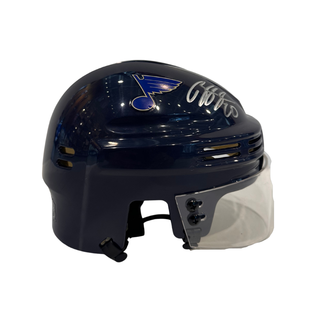 Brandon Saad Autographed St Louis Blues Mini Replica Helmet - JSA COA