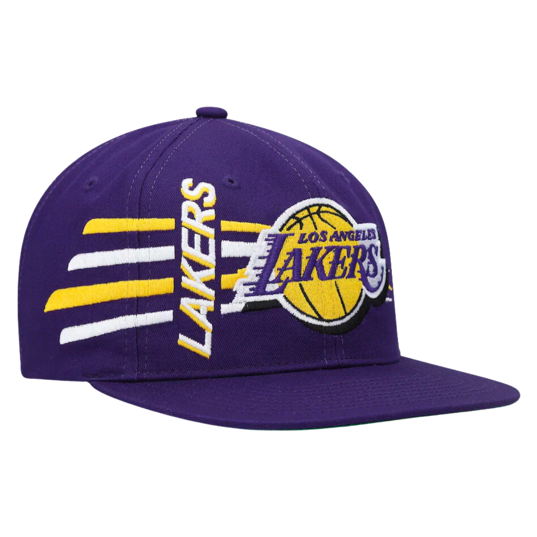 Los Angeles Lakers Mitchell and Ness Retro Bolt Deadstock Snapback HWC Hat