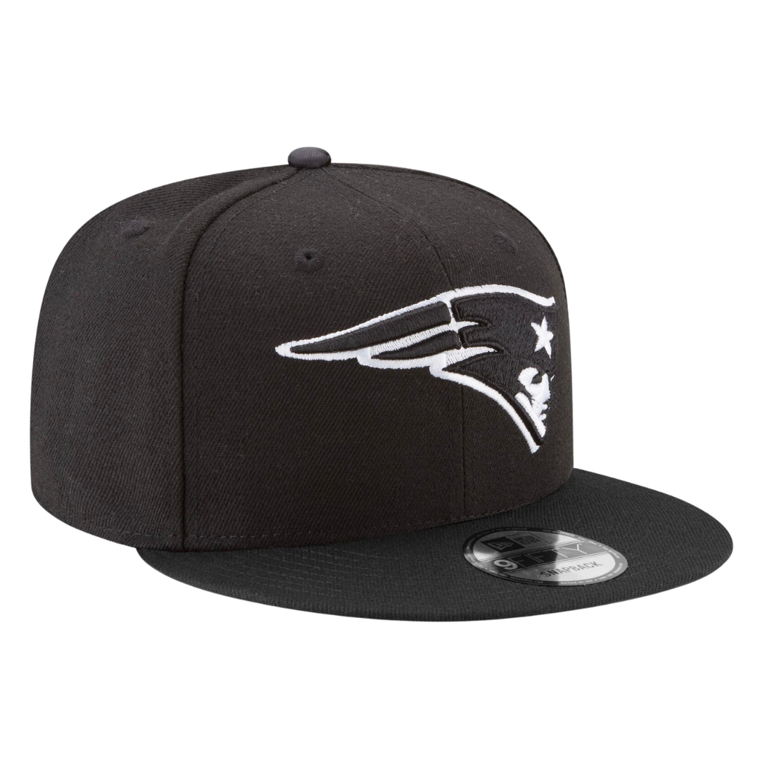 New England Patriots Black and White 9FIFTY Snapback Hat